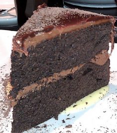 chocolate cake slice